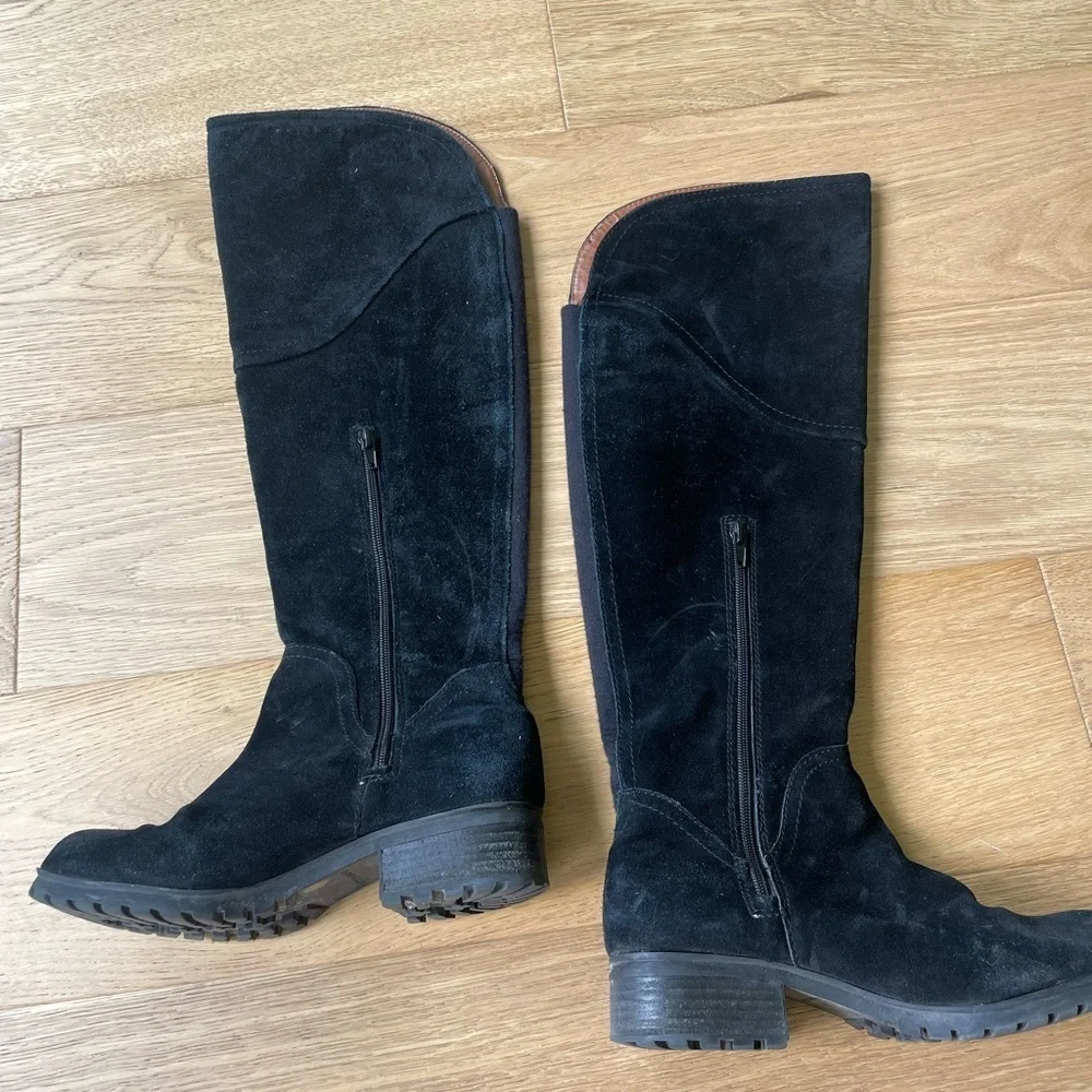 Lucky Brand leather suede knee high boots 7